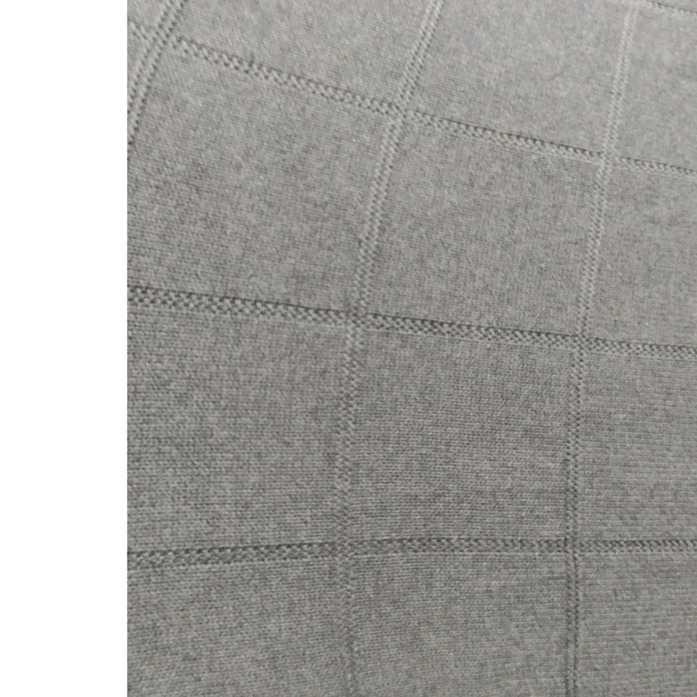 Dockers Men's Gray‎ Windowpane Knit Sweater Crewneck Pullover Classic Fit XL